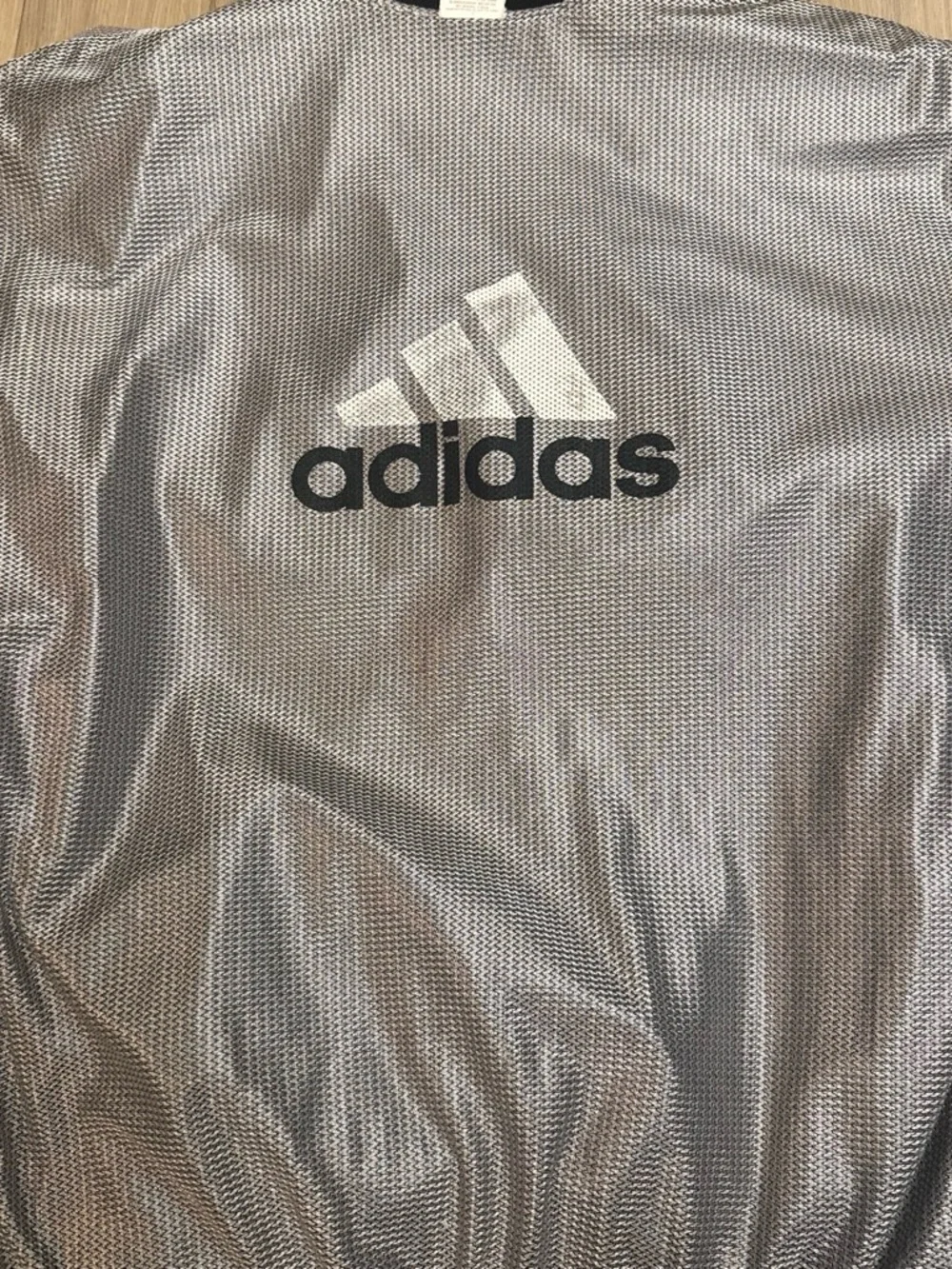 Adidas Dark Green Pullover Windbreaker with White Stripes